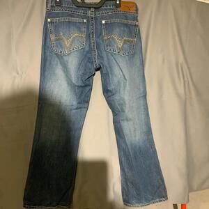 Wrangler 20x style 42 vintage boot size 33x30 blue denim jeans